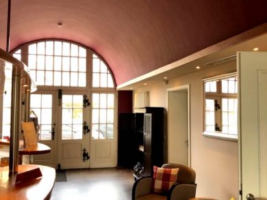 Alter Kreisbahnhof streichen - Malerin Claudia Techau - Jübek - Schleswig